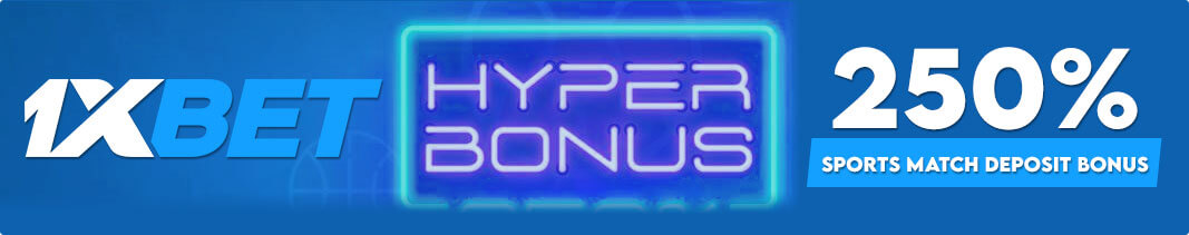 Get up to 250% Sports Match Deposit Bonus