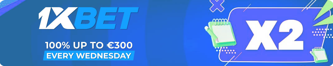 Get 100% Match Deposit Bonus of up to €300 on Sports Every Wednesday Get 100% Match Deposit Bonus of up to €300 on Sports Every Wednesday