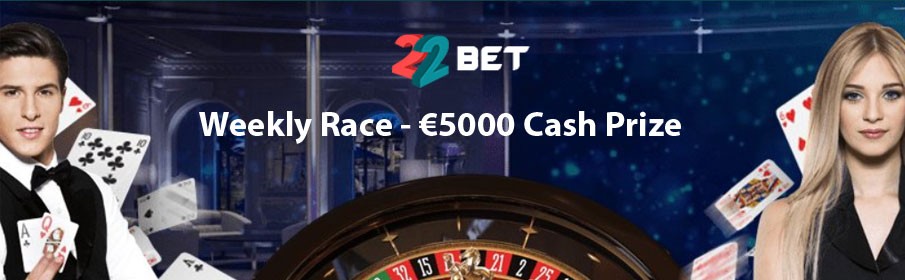 22Bet Casino Weekly Race 