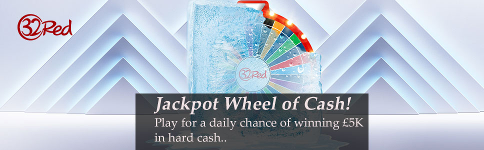 32Red Casino Whel of Cash Promotion