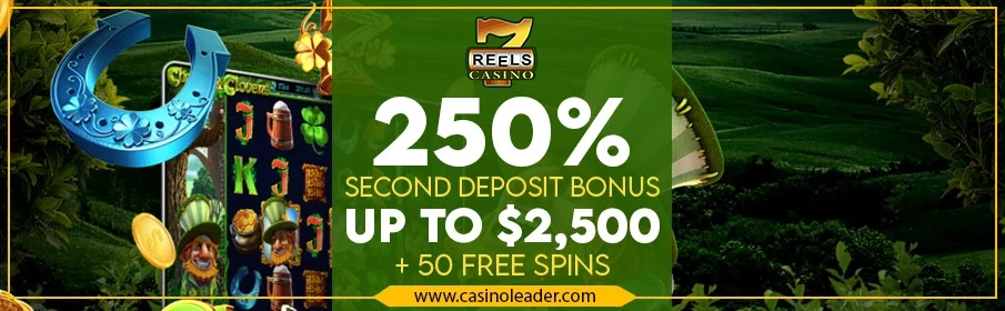 7 Reels Casino 250% Second Deposit Bonus