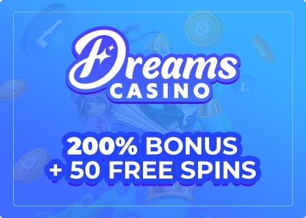 200% Match Deposit Bonus + 50 Free Spins