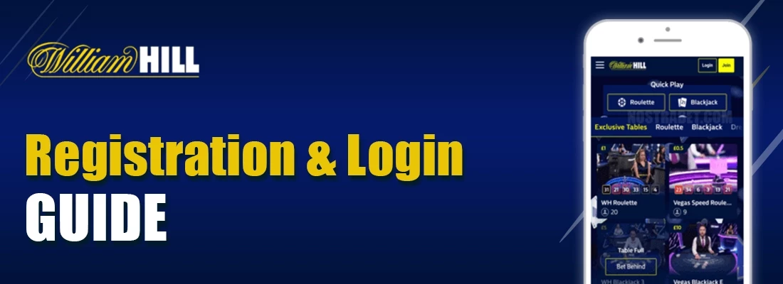 William Hill Bingo and Sports Account Login & Registration for Mobile App