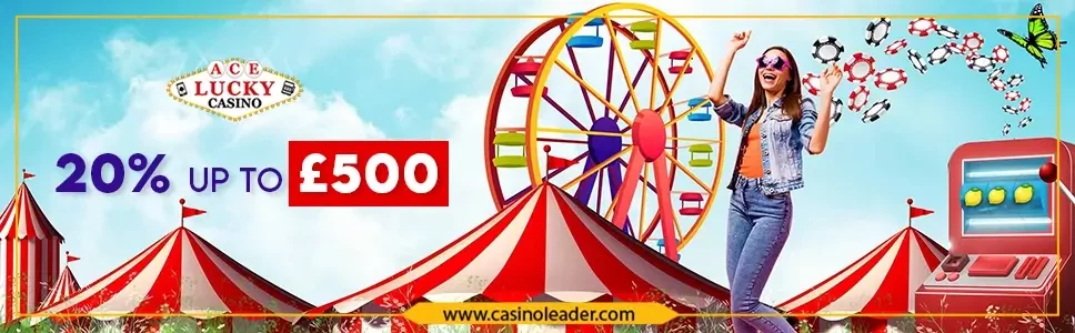 Ace Lucky Casino up to £500 Match Bonus every Sunday Ace Lucky Casino up to £500 Match Bonus every Sunday