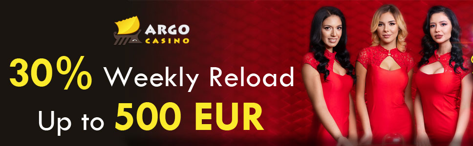 Argo Casino Weekly Reload Bonus