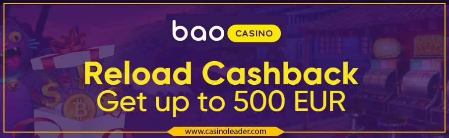 Bao Casino Reload Monday Cashback Bonus