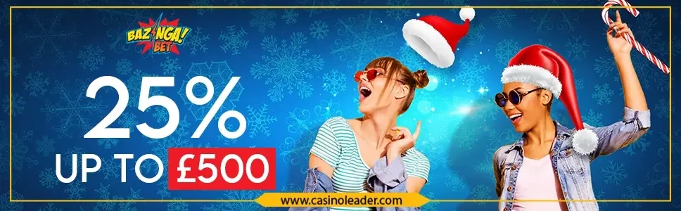 Bazinga Bet Casino £500 Match Deposit Bonus Every Monday