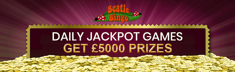 Beatle Bingo £5000 in Daily Jackpot Prizes 