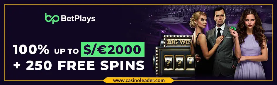 Betplays Casino up to $/€2000 Welcome Bonus + 250 FS Betplays Casino up to $/€2000 Welcome Bonus + 250 FS