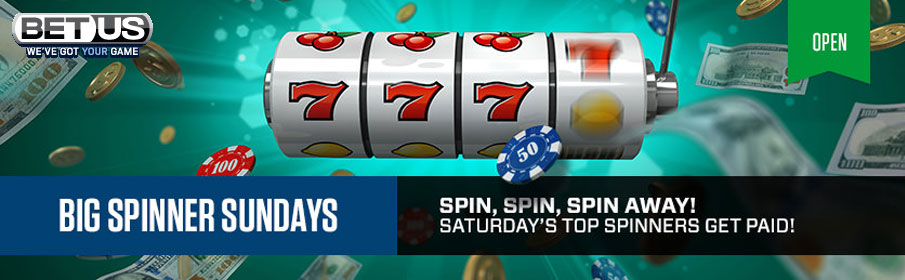 BetUS Casino Big Spinner Sunday Bonus