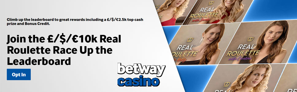 Betway Casino Real Roulette Race up Leaderboard