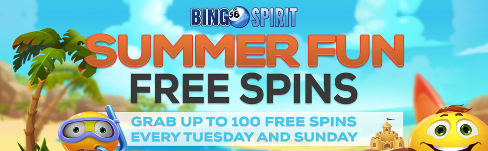 Bingo Spirit Summer Free Spins Bonus