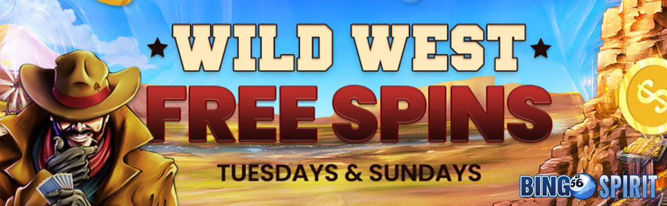 Bingo Spirit Wild Wild West Free Spins Bonus