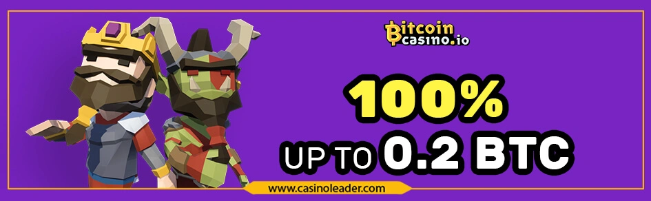Bitcoincasino.io 100% First Deposit Bonus up to 0.2 BTC