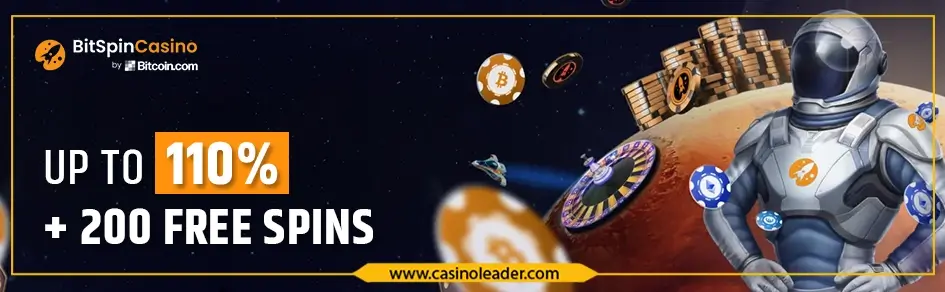 Bitspin Casino up to 110% First Deposit Bonus + 200 FS