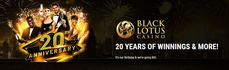 Black Lotus Casino 20 Years Anniversary Bonus