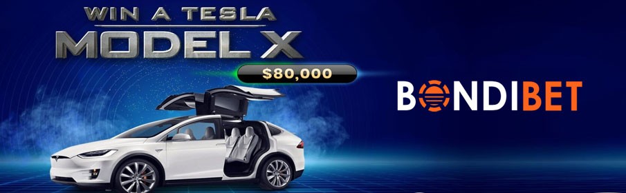 BondiBet Casino Tesla Model X Tourney Promotion