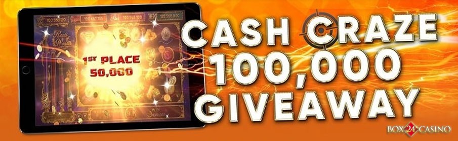 Box24 Casino Cash Craze $100,000 Giveaway