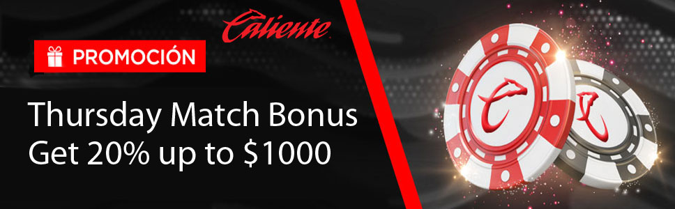 Caliente Casino Thursday Match Bonus 