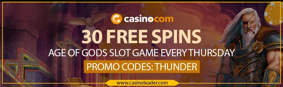 Casino.com 30 Free Spins Bonus