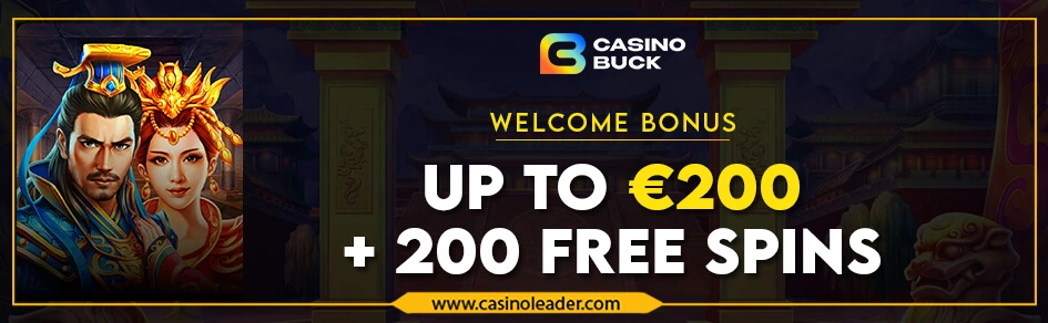 Casinobuck Up to €200 Welcome Bonus + 200 Free Spins