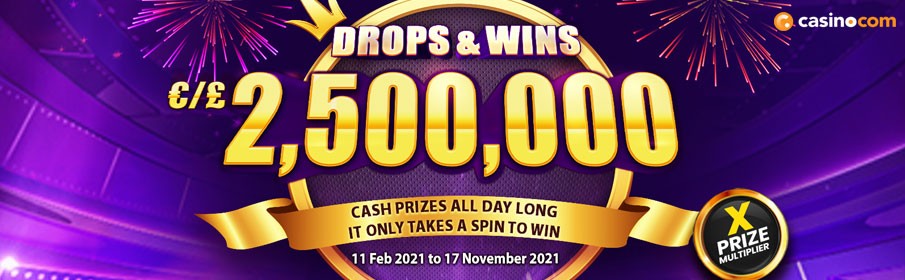 Casino.com Daily Cash Drops 