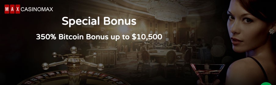 CasinoMax Special Bitcoin Bonus