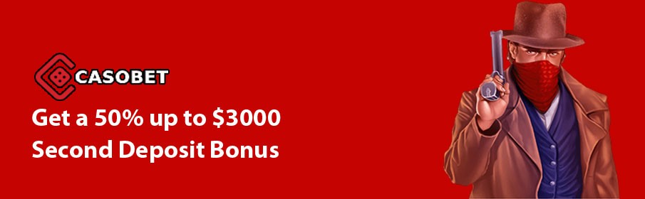 Get a 50% Second Deposit Bonus of up to $3000