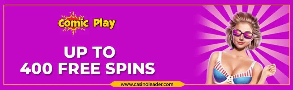 Comic Play Casino 400 Free Spins Bonus on Miami Jackpot Slot