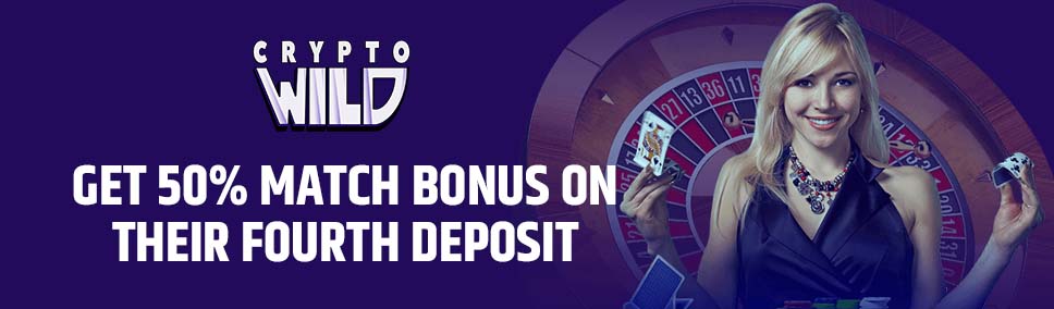 CRyptowild Casino Fourth Deposit Bonus