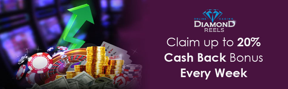 Diamond Reels Casino CashBack offer 