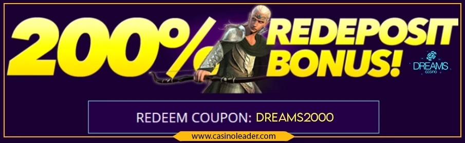 Dreams Casino Redeposit Bonus