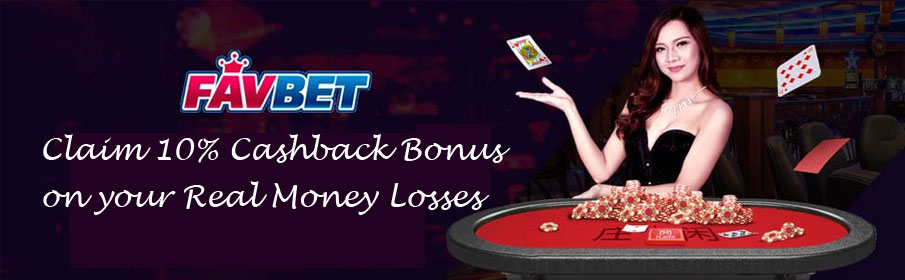 Favbet Casino 10% Friday Cashback Bonus