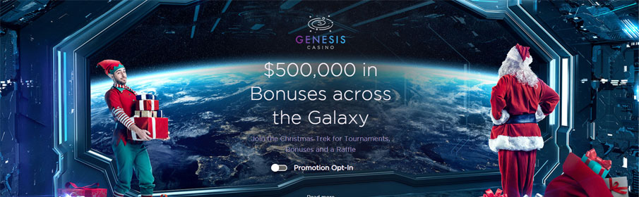 Prize Pool of $500,000 via Christmas Promotion at Genesis Casino