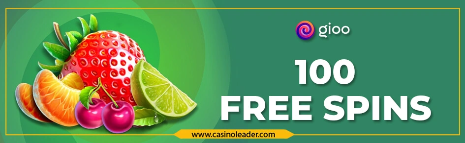 Gioo Casino 100 Free Spins Bonus every Wednesday Gioo Casino 100 Free Spins Bonus every Wednesday