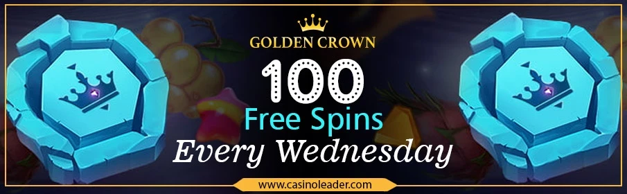 Golden Crown Casino Free Spins every Wednesday