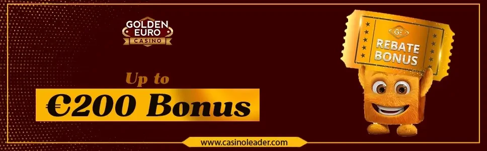 Golden Euro Casino Up to €200 Free Monday Rebate Bonus 