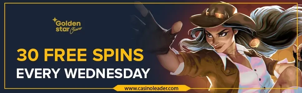 Golden Star Casino 30 Free Spins Bonus Code Every Wednesday Golden Star Casino 30 Free Spins Bonus Code Every Wednesday