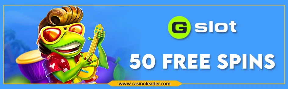 Gslot Casino 50 Free Spins Bonus every Sunday