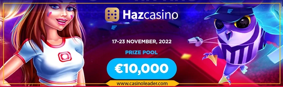 Haz Casino €10k Evoplay Goal Hitting Cash Prize Bonus