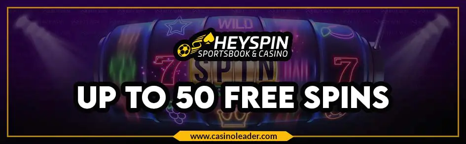 Heyspin Casino up to 50 Daily Free Spins Bonus