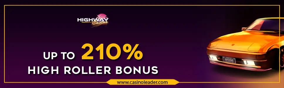 Highway Casino 210% Match Deposit Membership Bonus