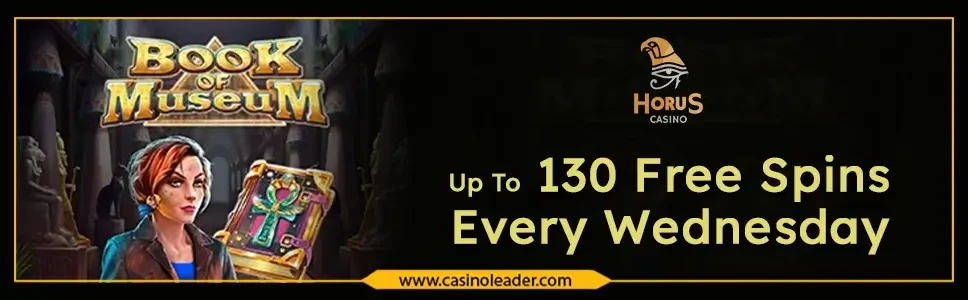 Horus Casino Up To 130 Free Spins on Every Wednesday