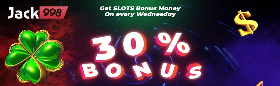 Jack998 Casino 30% Slots Bonus