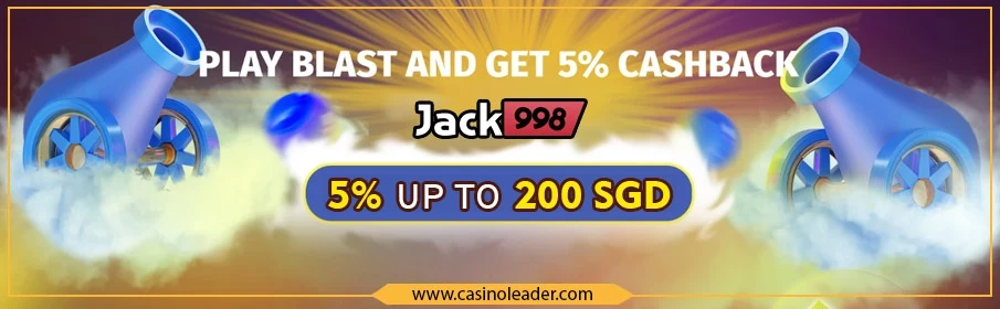 Jack998 Casino Weekly Cashback Bonus
