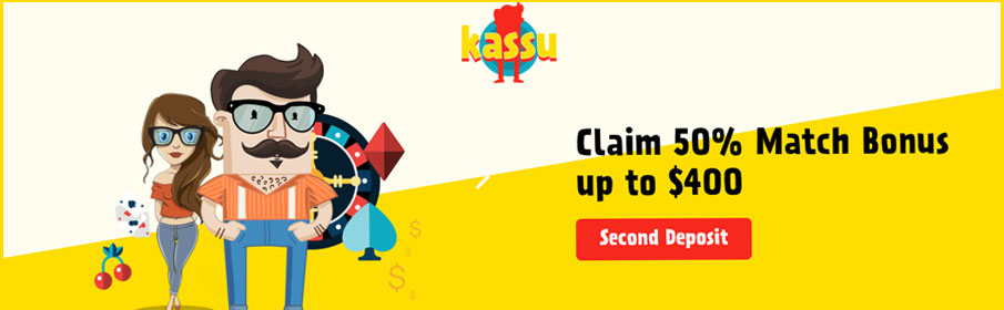 Kassu Casino Second Deposit Bonus 