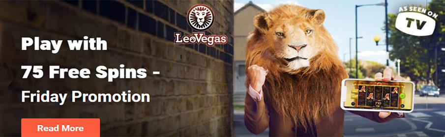 Leo Vegas Casino 75 Free Spins Friday Bonus