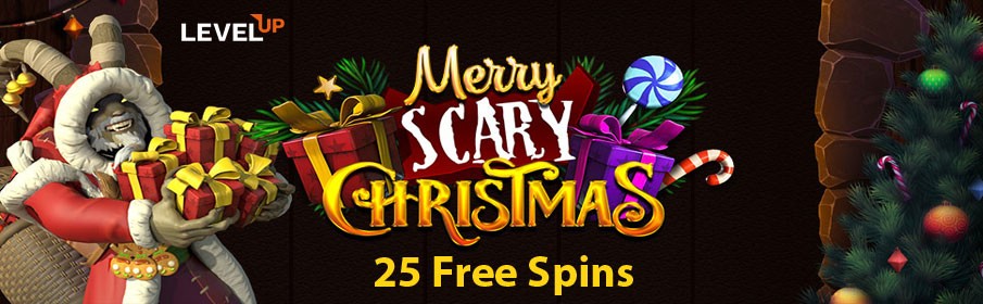 LevelUp Casino 25 Christmas Free Spins Bonus