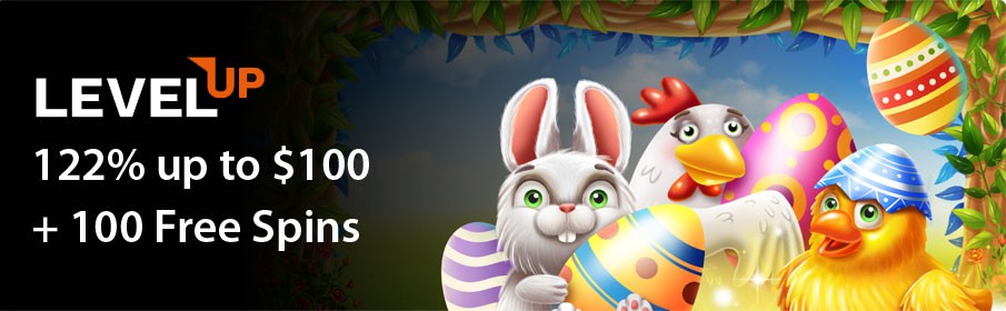 LevelUp Casino Easter Special Welcome Bonus 