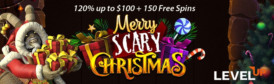 LevelUp Casino 120% Christmas Bonus